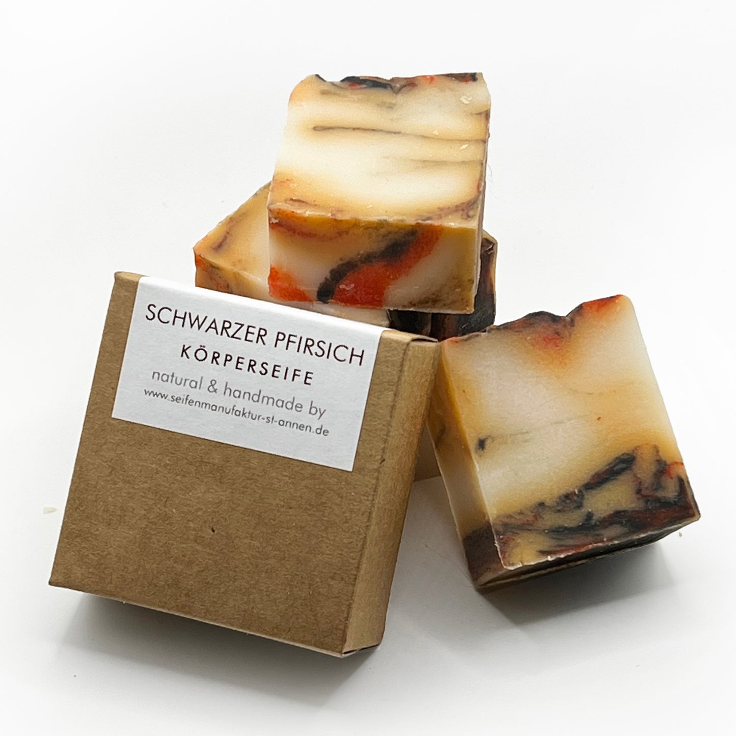 Pfirsichseife (schwarz)