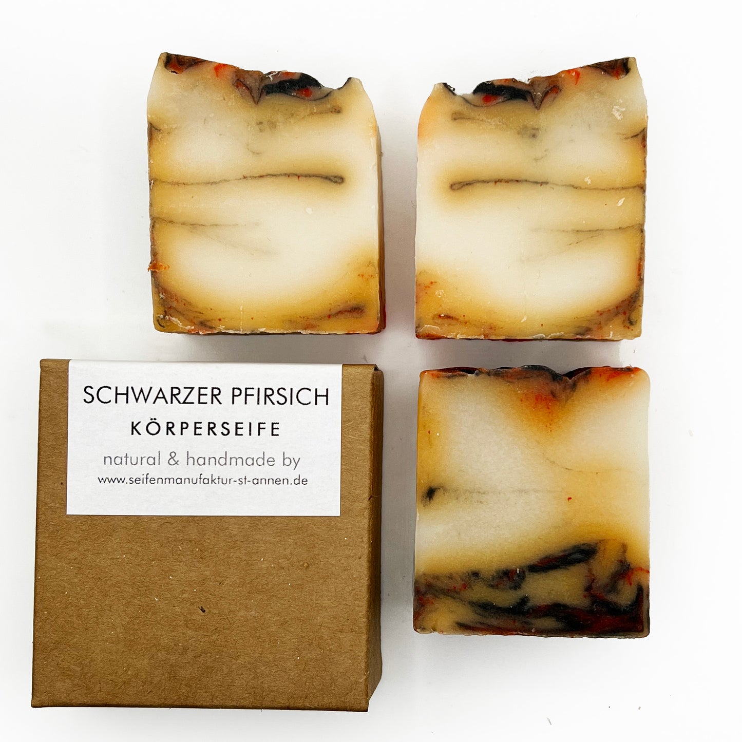 Pfirsichseife (schwarz)